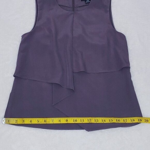 NWT CLUB MONACO Drape front sleeveless blouse - Picture 6 of 9